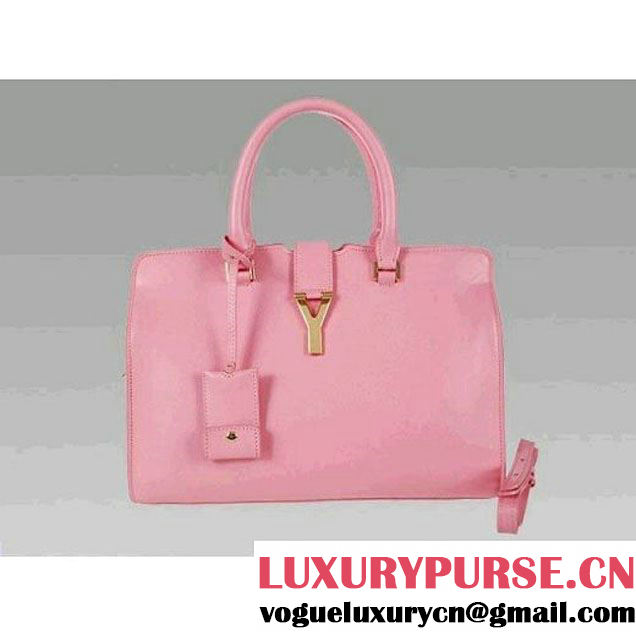 Luxury Yves Saint Laurent Pink Medium Leather Tote Bag 2118 (2118Q ) (2118Q )