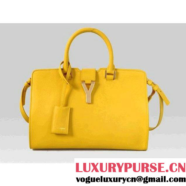 Saint Laurent Petit Cabas Y in Yellow Leather (311210 BJ50J 1002 ) (311210 BJ50J 1002 )