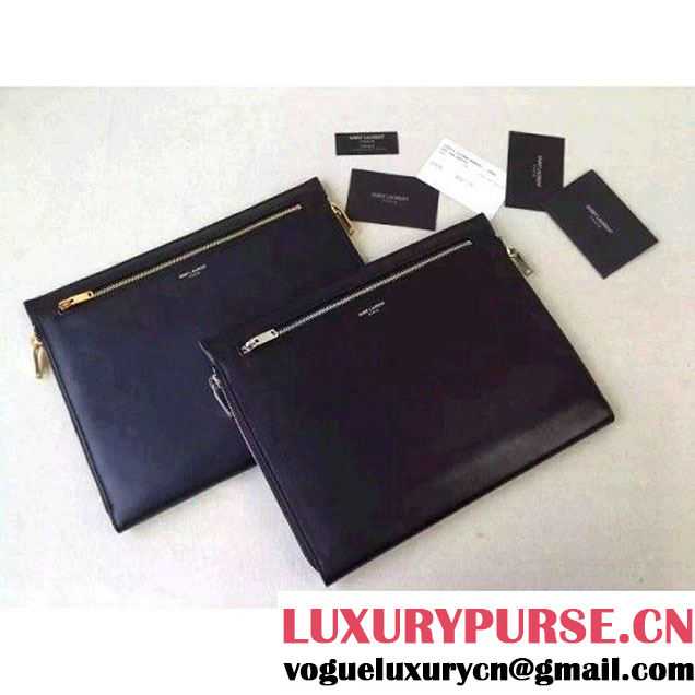 Saint Laurent 326605 Rider Document Case In Black Leather (1A130-101420 )