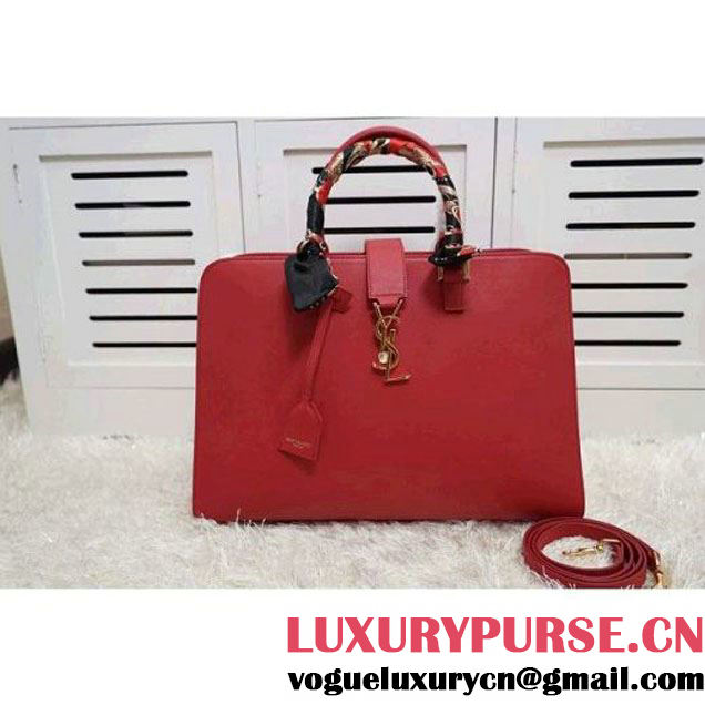 Saint Laurent Medium Cabas Monogram Bag Red (1c113-030722 )