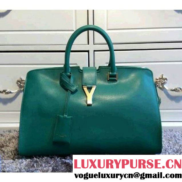 Saint Laurent Cabas Y Bag In Green (1a061-007 )