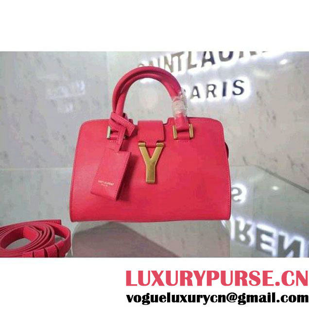 Saint Laurent Mini Monogram Cabas Bag In Red (WMJ-063014 )