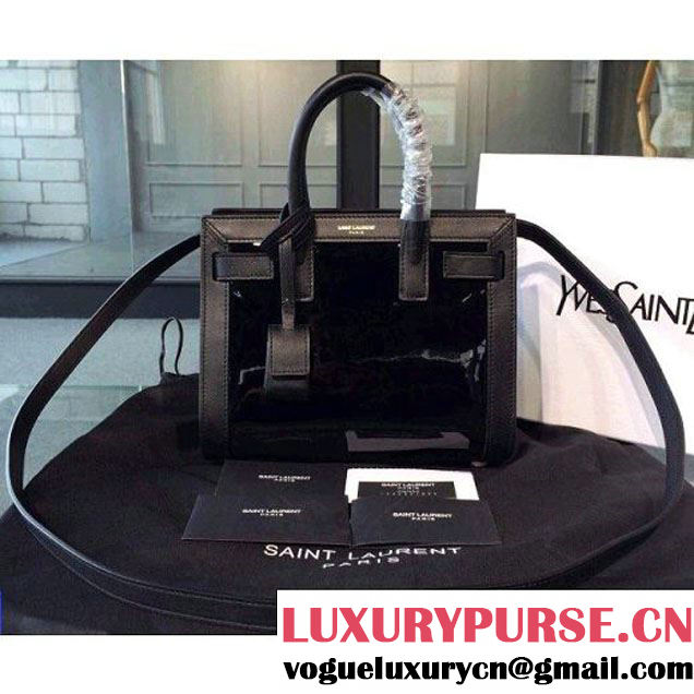 Saint Laurent Nano SAC DE JOUR Bag in Black Patent Leather (JD-033132 )