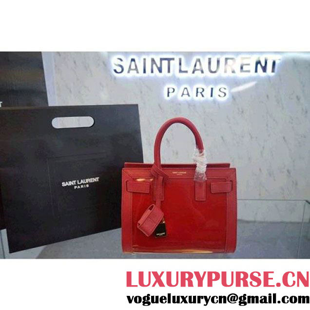 Saint Laurent Nano SAC DE JOUR Bag in Red Patent Leather (1c113-040809 )