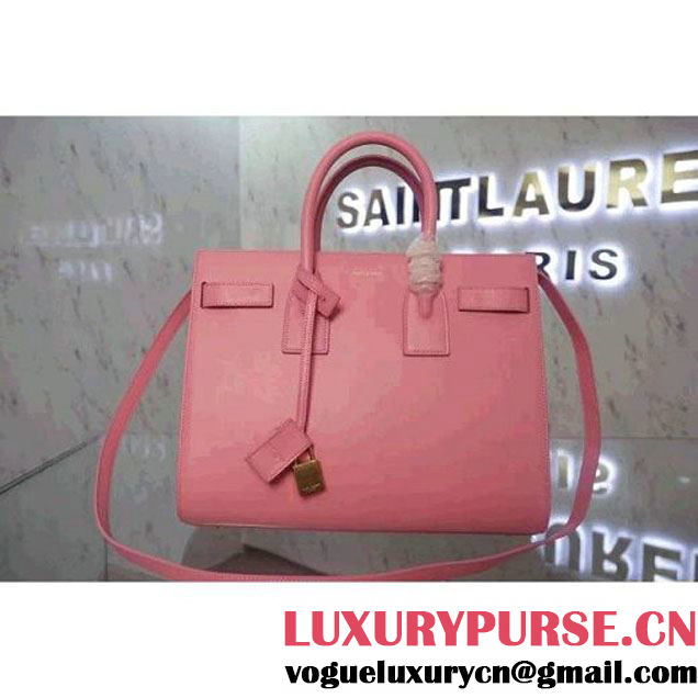 Saint Laurent Classic Small Sac De Jour Bag In Pink Leather (WMJ-061003 )