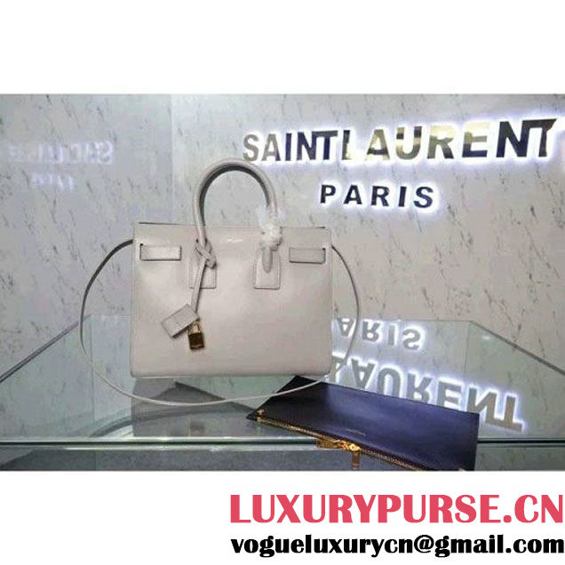 Saint Laurent Classic Small Sac De Jour Bag In Smoky Grey Leather (WMJ-061005 )