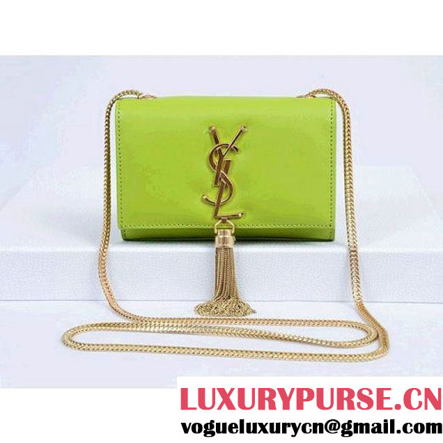 Saint Laurent Cassandre Small Tassel Crossbody Bag Green (YSL004496 ) (YSL004496 )