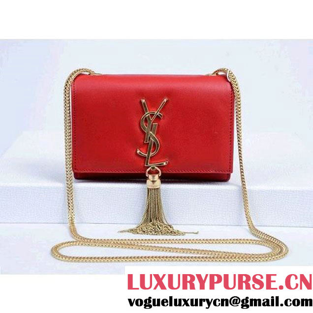 Saint Laurent Cassandre Small Tassel Crossbody Bag Red (YSL159846 ) (YSL159846 )