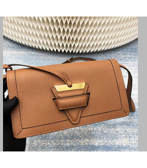 Loewe Brown Original Calfskin Leather Mini Barcelona Bag