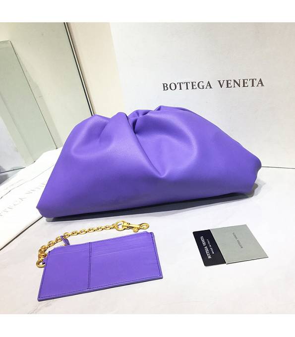 Bottega Veneta Cloud Purple Original Lambskin Lambskin Leather Pouch