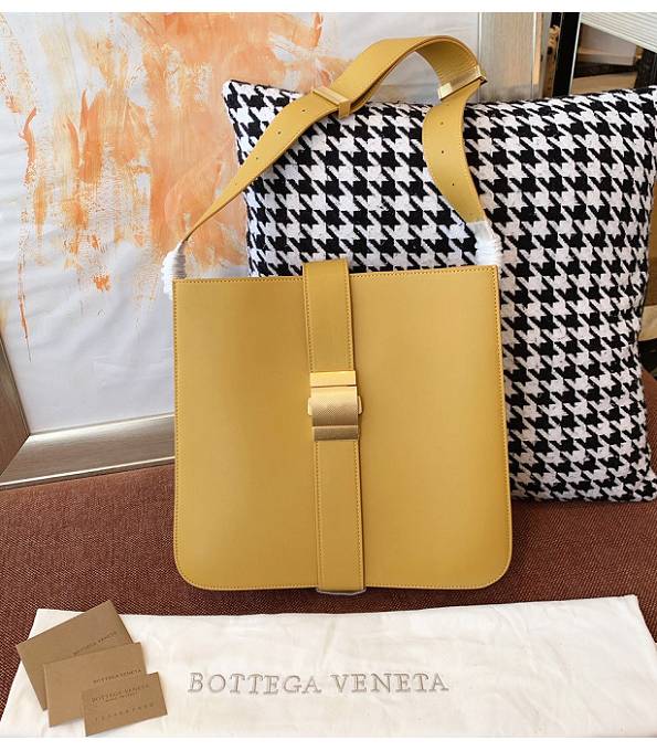 Bottega Veneta Marie Yellow Original Lambskin Leather Slim Shoulder Bag