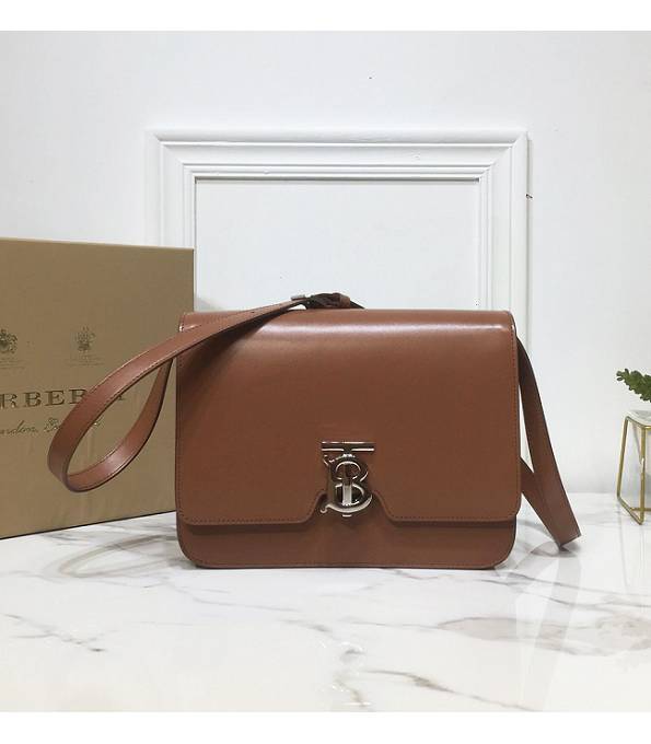 Burberry Brown Original Smooth Leather Medium Cross Body Bag