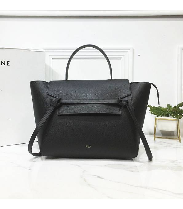 Celine Black Original Palm Veins Leather Mini Belt Bag