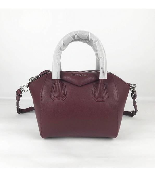 Givenchy Antigona Wine Red Original Grained Veins Lambskin Leather 23cm Medium Tote Bag