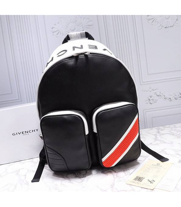 Givenchy Pocket Black/White Original Calfskin Leather Backpack