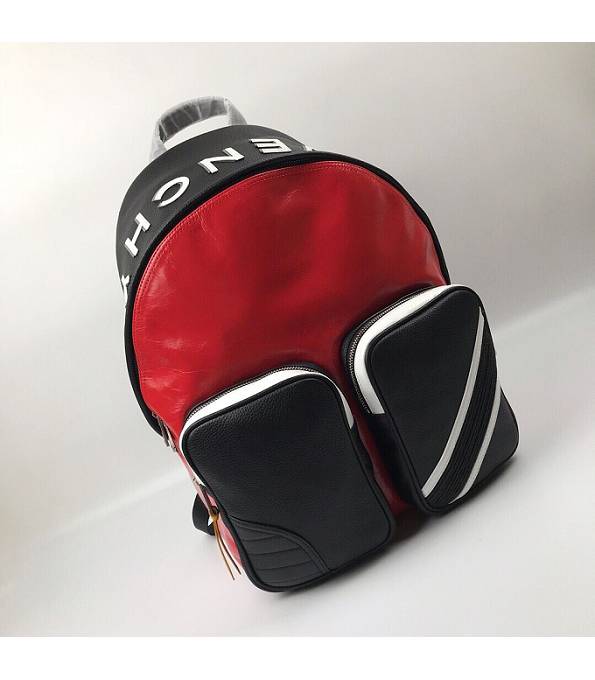 Givenchy Pocket Black/Red Original Calfskin Leather Backpack