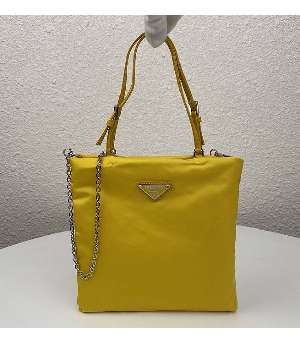 Prada Yellow Original Nylon Tote Shoulder Bag