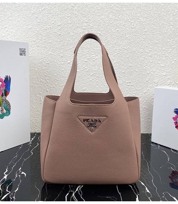 Prada Nude Pink Original Soft Calfskin Leather Bucket Bag