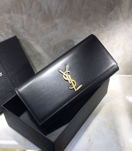 YSL Kate Black Original Smooth Real Leather Clutch