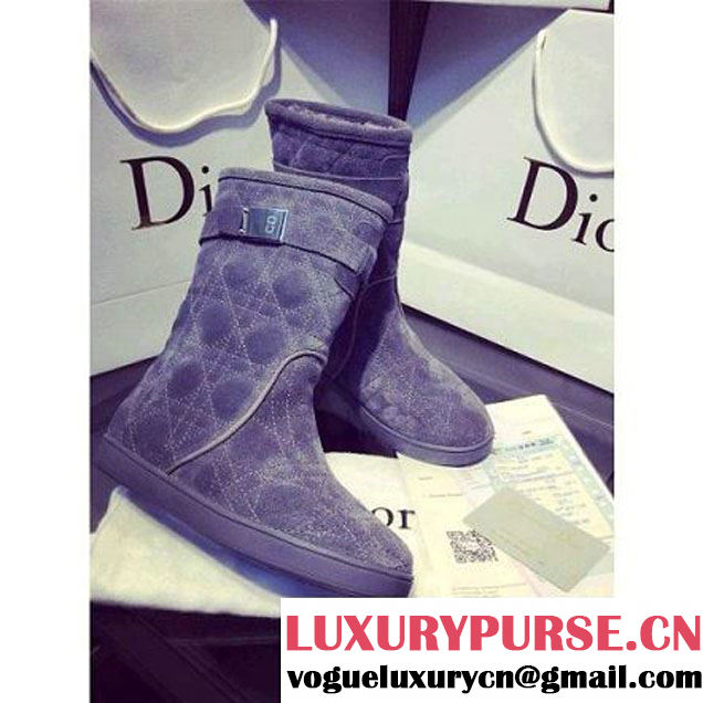 Dior Classic Snow Boots in grey (GD2B020-1808 )