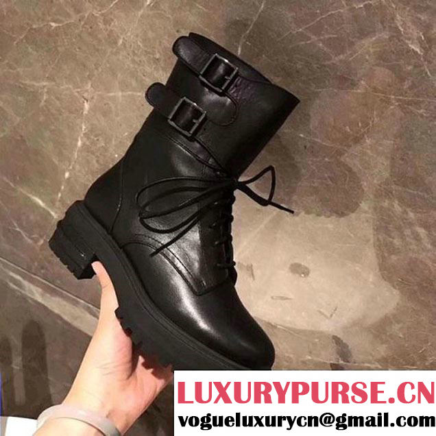 Dior Ranger Boot in Black Calfskin 2017 (GD5002-7121920 )