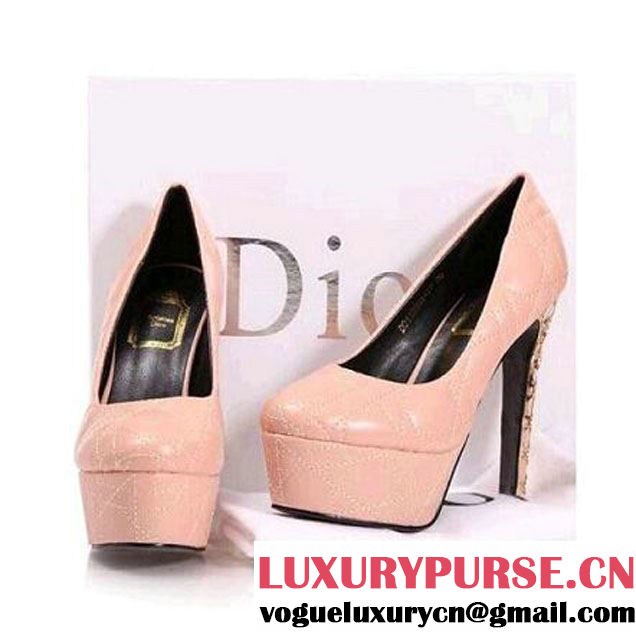 Dior pink leather platform pump (GD4002-012104 )