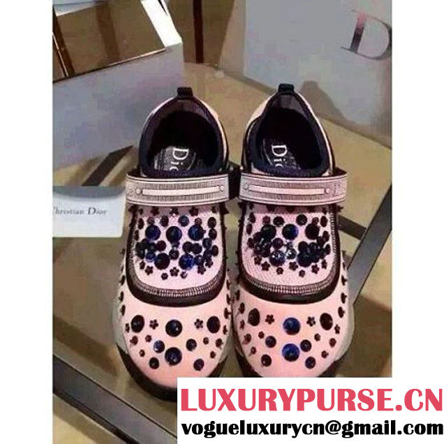 Dior Fusion Technical Fabrics Sneaker Pink Adorned with Embrodery 2015 (GD4026-080417 )