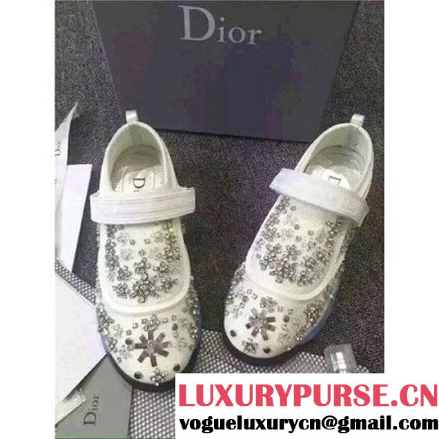 Dior Fusion Technical Fabrics Sneaker with Embrodery in White 2015 (3a007-102131 )