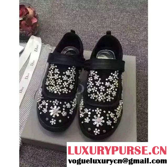 Dior Fusion Technical Fabrics Sneaker with Embrodery in Black 2015 (3a007-102133 )