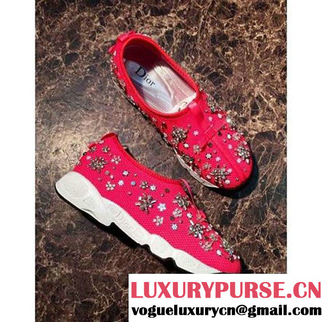 Dior Rosy Fusion Technical Fabrics Sneaker With Crystal Cruise 2016 (GD1066-6042135 )