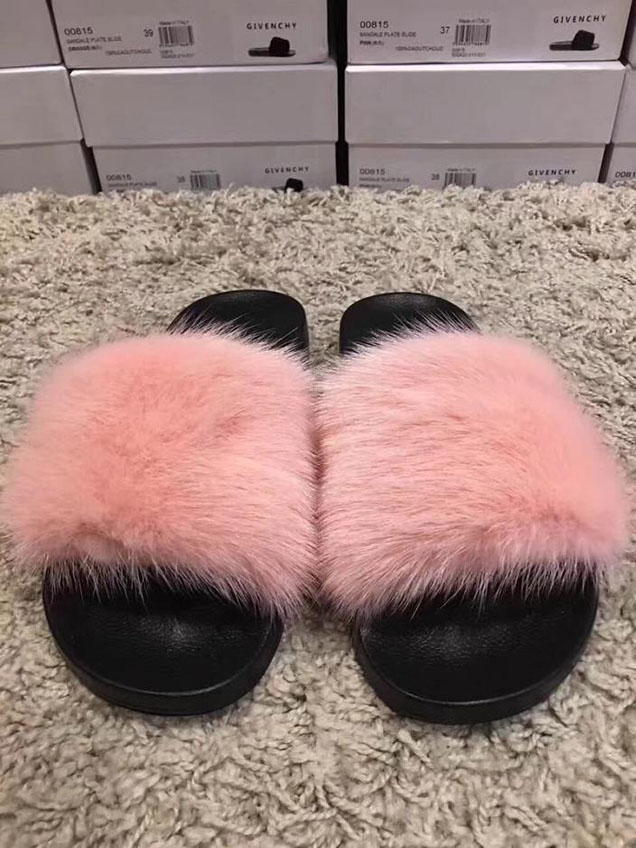 Givenchy Mink Fur Slides Pre-Fall 2017 Bag Collection Light Pink