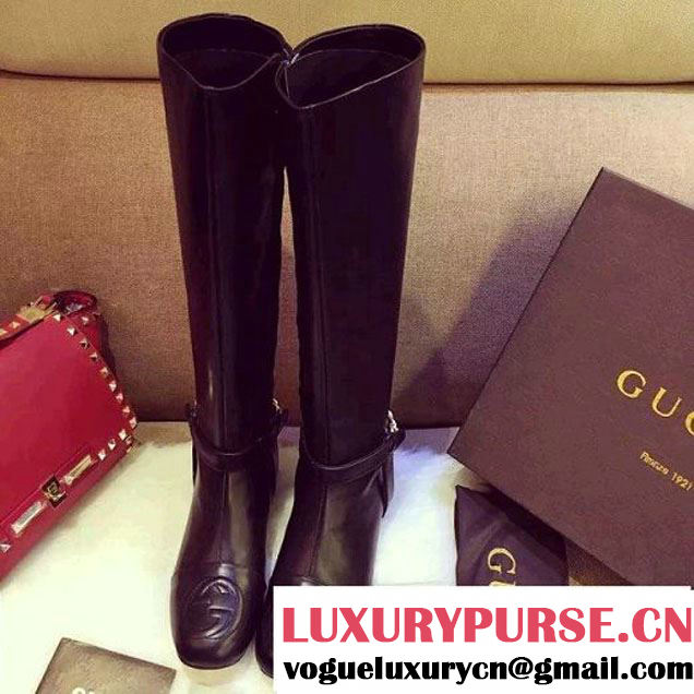 Gucci Soho Leather Knee Boot F/W 2015 (SZ4023-102830 )