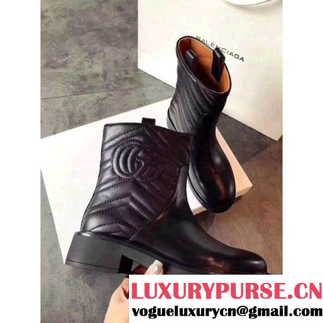 Gucci 450629 Matelassé Ankle Boot 2017 (GD2057-7091822 )