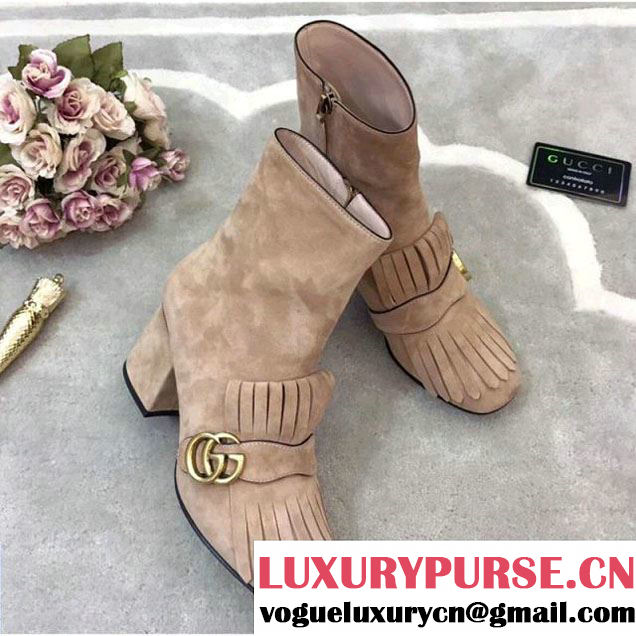 Gucci Suede Ankle Boot in Beige 2017 (GD5002-7120255 )