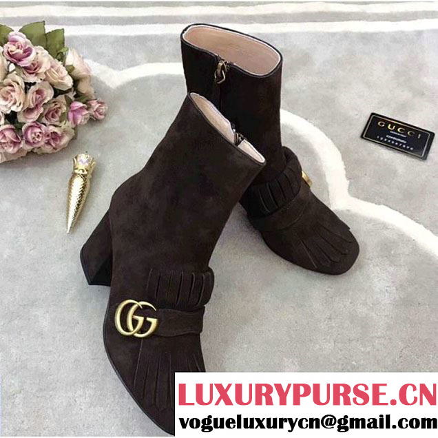 Gucci Suede Ankle Boot in Brown 2017 (GD5002-7120253 )