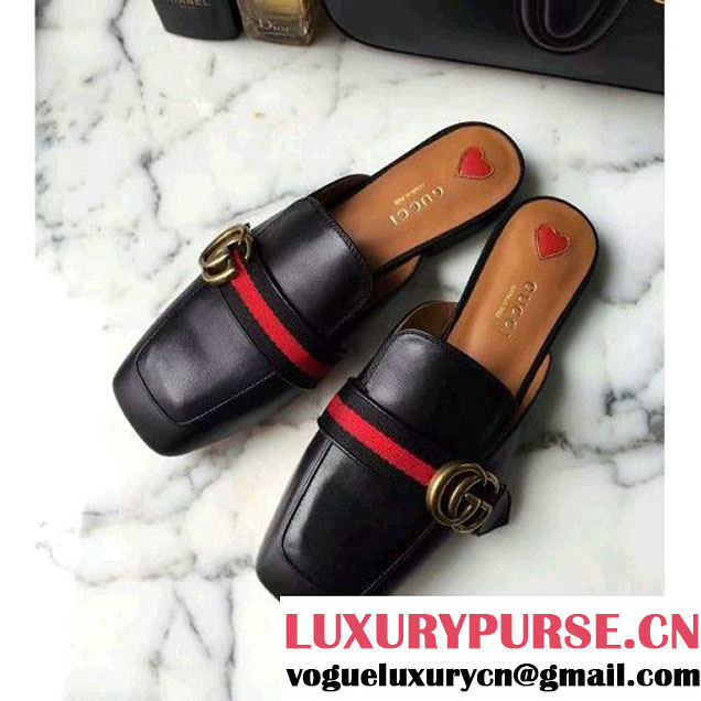 Gucci Leather Slipper Black 2016 (GD4005-6072814 )