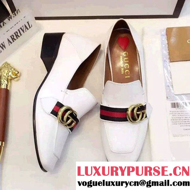 Gucci Leather Double G Loafer White 2017 (GD2083-6120309 )