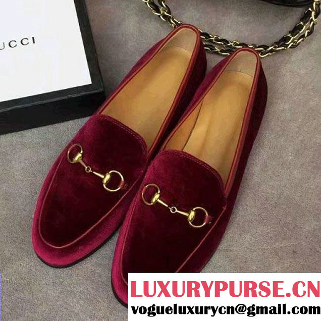 Gucci Velvet Loafer 404069 Fuchsia 2017 (SZ4023-7021628 )