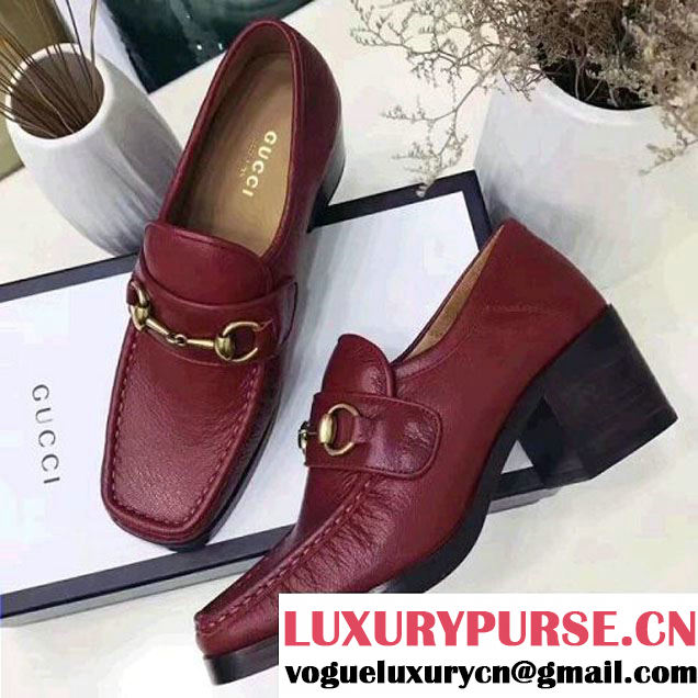 Gucci Vegas Calfskin Horsebit 55mm Loafer Red 2017 (GD4004-7062035 )