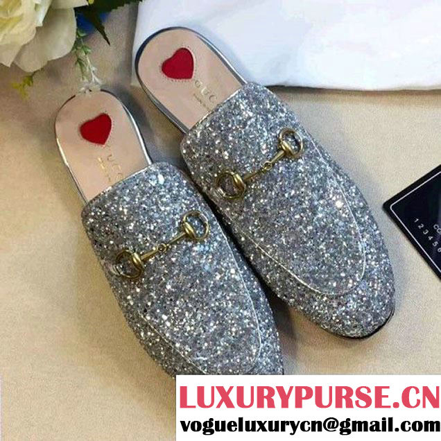 Gucci 432773 Princetown Glitter Slipper 2017 (GD1042-7062829 )