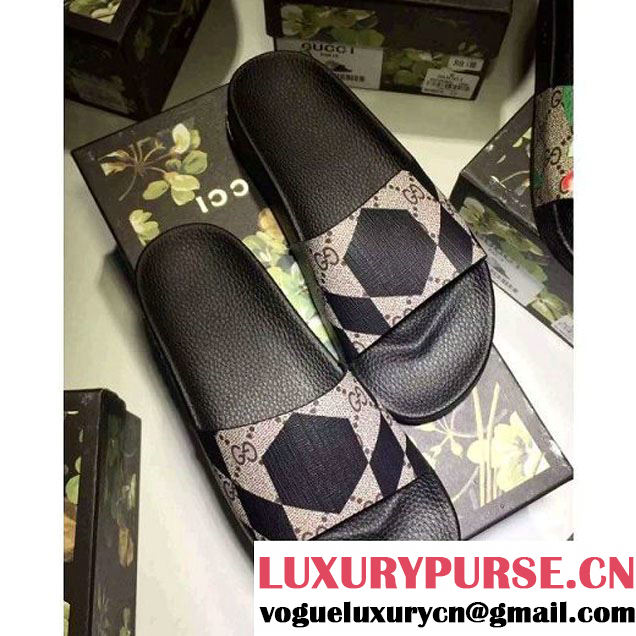 Gucci Print Slide Sandal (3) 2016 (GD1066-6032839 )