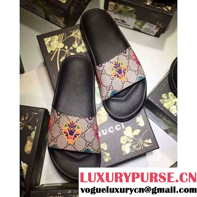 Gucci Print Slide Sandal For Couples (5) 2016 (GD1066-6032841 )