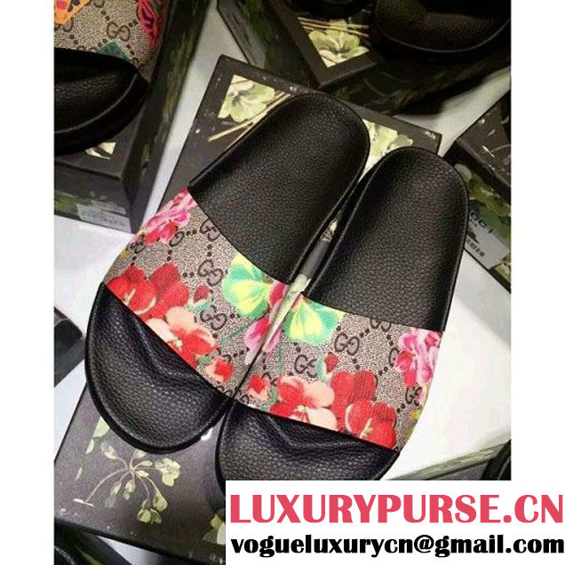 Gucci Print Slide Sandal For Couples (8) 2016 (GD1066-6032844 )