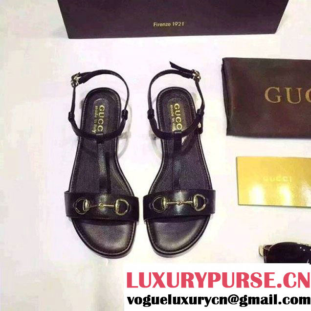 Gucci Double G Lambskin Sandal Black (GD4002-7011716 )