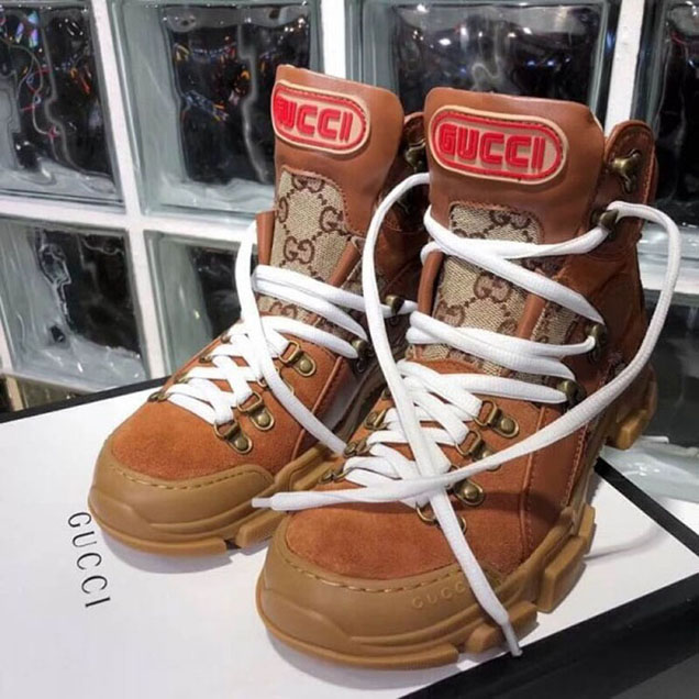 Gucci Flashtrek GG High-top Sneaker Brown 2018 Collection