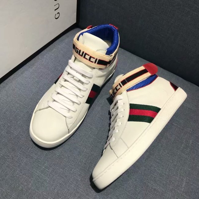 Gucci stripe Ace high-top sneaker GG1383TZ white