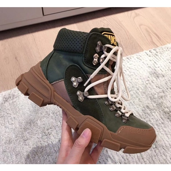 Gucci Flashtrek High-Top Sneaker 521679 Green 2018