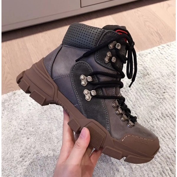 Gucci Flashtrek High-Top Sneaker 521679 Grey 2018