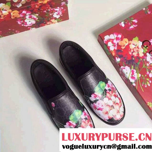 Gucci Blooms Print Slip-on Sneakers 2016 (5) (SZ4029-6040119 )