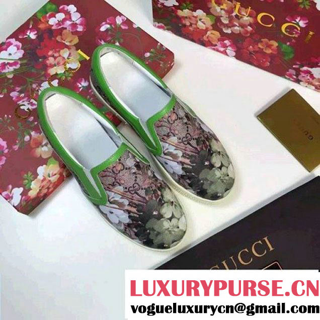 Gucci Blooms Print Slip-on Sneakers 2016 (8) (SZ4029-6040122 )